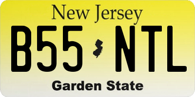 NJ license plate B55NTL