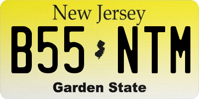 NJ license plate B55NTM