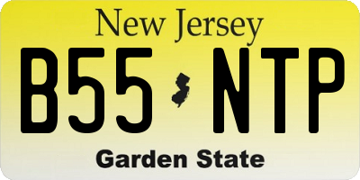NJ license plate B55NTP