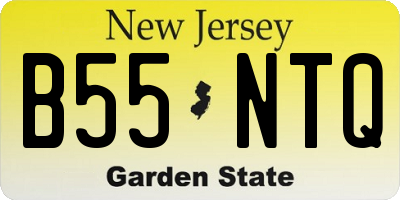 NJ license plate B55NTQ