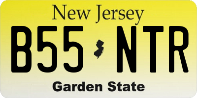 NJ license plate B55NTR