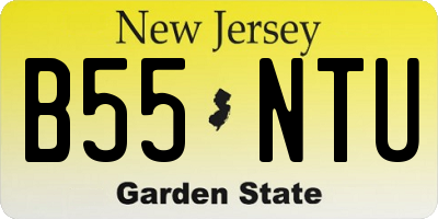 NJ license plate B55NTU