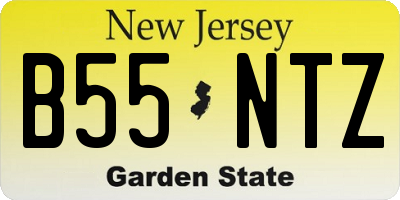 NJ license plate B55NTZ
