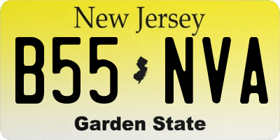 NJ license plate B55NVA