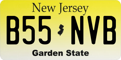 NJ license plate B55NVB