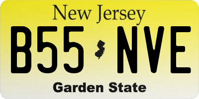 NJ license plate B55NVE