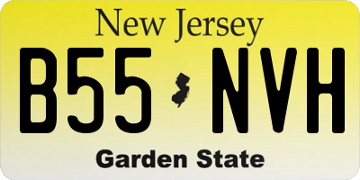 NJ license plate B55NVH