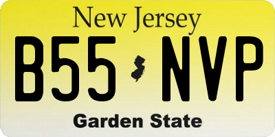 NJ license plate B55NVP