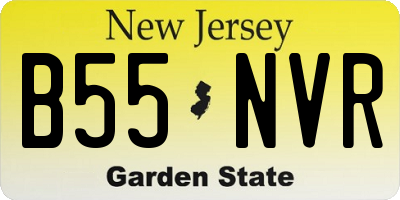 NJ license plate B55NVR