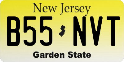 NJ license plate B55NVT