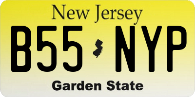 NJ license plate B55NYP