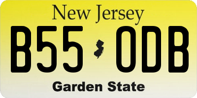 NJ license plate B55ODB