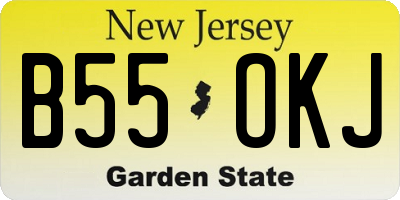 NJ license plate B55OKJ