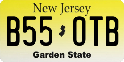 NJ license plate B55OTB