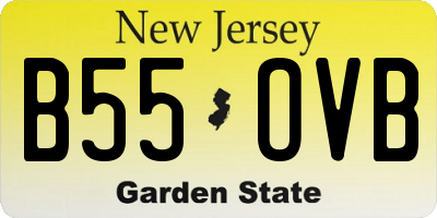 NJ license plate B55OVB