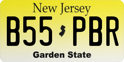 NJ license plate B55PBR