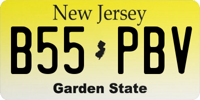 NJ license plate B55PBV