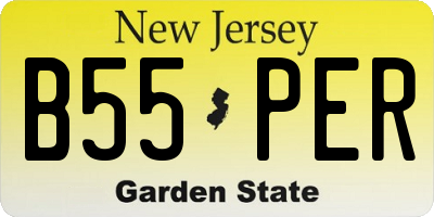 NJ license plate B55PER