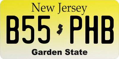 NJ license plate B55PHB
