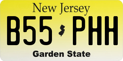 NJ license plate B55PHH