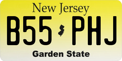 NJ license plate B55PHJ