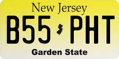 NJ license plate B55PHT