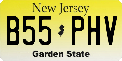 NJ license plate B55PHV