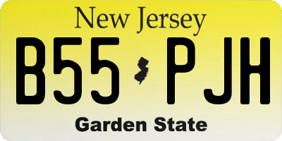 NJ license plate B55PJH
