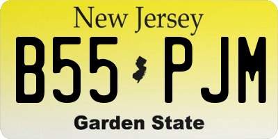 NJ license plate B55PJM