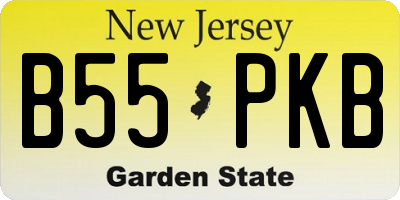 NJ license plate B55PKB