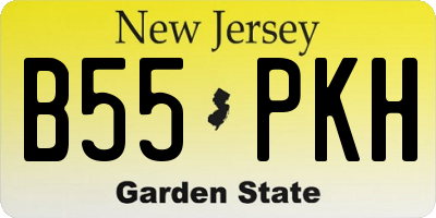 NJ license plate B55PKH
