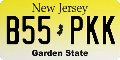 NJ license plate B55PKK