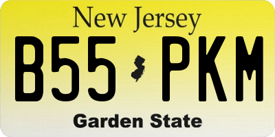 NJ license plate B55PKM
