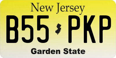 NJ license plate B55PKP