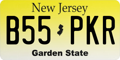 NJ license plate B55PKR