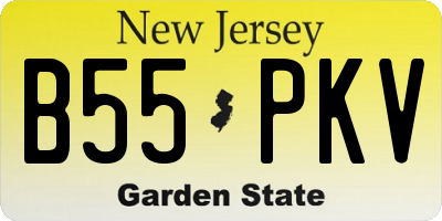 NJ license plate B55PKV