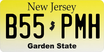 NJ license plate B55PMH