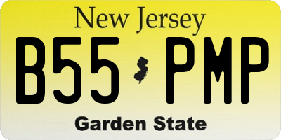 NJ license plate B55PMP