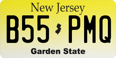 NJ license plate B55PMQ