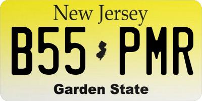 NJ license plate B55PMR