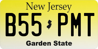 NJ license plate B55PMT