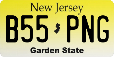 NJ license plate B55PNG