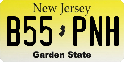 NJ license plate B55PNH