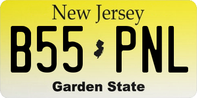 NJ license plate B55PNL