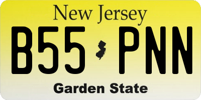 NJ license plate B55PNN