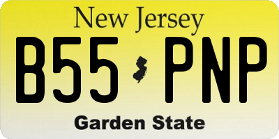 NJ license plate B55PNP