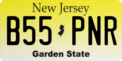 NJ license plate B55PNR