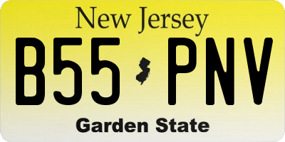 NJ license plate B55PNV