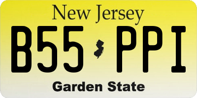 NJ license plate B55PPI