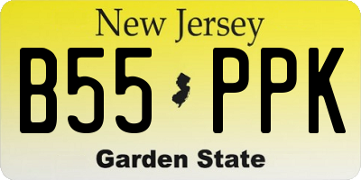 NJ license plate B55PPK